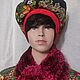 Берет Шапка женский в Русском стиле утеплённый . Праздник, Народные костюмы, Санкт-Петербург,  Фото №1