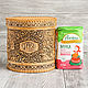 Birch bark jar for storing flour ' Blacksmiths'. Birch bark box. Jars. BirchStyle. Online shopping on My Livemaster.  Фото №2