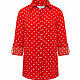 Красная блуза-рубашка в белый горошек. Блузки. 2Lillys | Две Лилии. Интернет-магазин Ярмарка Мастеров.  Фото №2