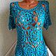 Dress 'Yoke-1' handmade. Dresses. hand knitting from Galina Akhmedova. My Livemaster. Фото №5
