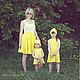 Юбка солнце Одуванчики ручная роспись. Юбки. Alice's&Denis clothes. Интернет-магазин Ярмарка Мастеров.  Фото №2
