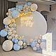Фотозона на годик с воздушными шарами с мишками и светящейся цифрой, Оформление мероприятий, Москва,  Фото №1