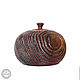Textured pot-barrel with a lid made of natural pine. K38. Jars. ART OF SIBERIA. Online shopping on My Livemaster.  Фото №2