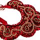 Order Russian fashion kokoshnik Red and gold traditional headdress. Beaded jewelry by Mariya Klishina. Livemaster. . Costumes3 Фото №3