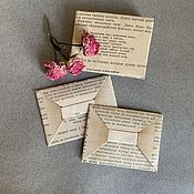 Материалы для творчества handmade. Livemaster - original item Envelopes from book pages. Handmade.