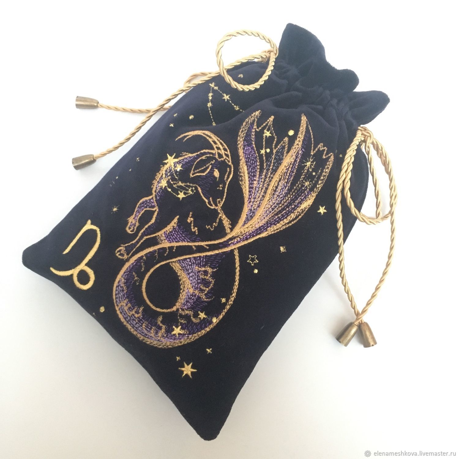 Бархатный мешочек Козерог в интернет-магазине Ярмарка Мастеров по цене ...