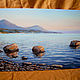 Oil painting 'Sit by the sea in the evening', ,90-55. Pictures. Zhanne Shepetova. My Livemaster. Фото №4