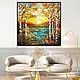 Order Painting Autumn birches. Landscape. stained glass. buy painting artist. House of the Sun (irina-bast). Livemaster. . Pictures Фото №3
