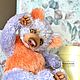 Teddy Bear Lavender and Peach cupcake collectible author's bear. Teddy Bears. NatalyTools (natalytools). My Livemaster. Фото №6