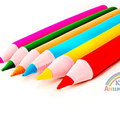 Активный отдых и развлечения handmade. Livemaster - original item 5pcs Giant Soft Pencils. The club animators.. Handmade.
