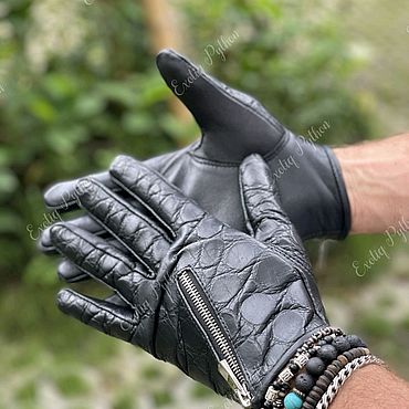 Мужские кожаные перчатки для сенсорных экранов Xiaomi Mi Touchscreen Leather Gloves