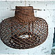 Ceiling lampshade brown wicker openwork. Lampshades. lmillame. My Livemaster. Фото №5
