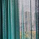 Тюль на кухню бирюзовая. Тюль. Пожарская Мария Анатольевна. Ярмарка Мастеров.  Фото №4