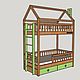 Двухъярусная кровать с лестницей комодом. Мебель для детской. Мебель из массива Alexwood74. Ярмарка Мастеров.  Фото №6