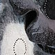 Палантин валяный День и Ночь Резерв. Шали. Элегантный войлок  ProninA. Ярмарка Мастеров.  Фото №4