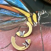 Винтаж handmade. Livemaster - original item Butterflies and moths. Stylish earrings.. Handmade.