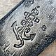 Слеппер боевая монетница Якорь из натуральной кожи. Монетницы. Iron Arm Leatherworks (Екатерина). Ярмарка Мастеров.  Фото №5