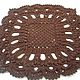 Crocheted square rug is handmade from cord Elite-2. Carpets. knitted handmade rugs (kovrik-makrame). Online shopping on My Livemaster.  Фото №2