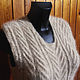 Women's knitted vest Colour of ecru. Vests. Warm Yarn. Online shopping on My Livemaster.  Фото №2