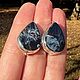 Серьги Питерсит серебро 925. Серьги классические. Jeweller -Danil. Ярмарка Мастеров.  Фото №5
