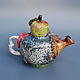 'El erizo'. Tetera esculpida con decoración. Teapots & Kettles. Mila. Ярмарка Мастеров.  Фото №5