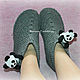 Slippers 'Restless Panda'. Slippers. Shop Natalia Glebovskaya. My Livemaster. Фото №6