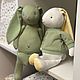 Зайка Травинка. Мягкие игрушки. Erica-handmade. Ярмарка Мастеров.  Фото №5
