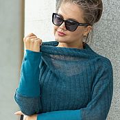 Одежда handmade. Livemaster - original item Sweater with a yoke 