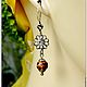 Earrings 'harlequin' amber Melchior. Earrings. Frollena II. Natural Baltic amber. My Livemaster. Фото №6
