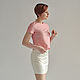 White pencil skirt cotton-jacquard, Skirts, Novosibirsk,  Фото №1