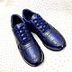 Sneakers made of genuine crocodile leather, in dark blue color. Sneakers. SHOES&BAGS. My Livemaster. Фото №6