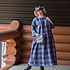Vestido de lino a cuadros con forro. Dresses. Olga Lado. My Livemaster. Фото №4