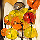 'Young' necklace and earrings lampwork blown bright glass, Jewelry Sets, St. Petersburg,  Фото №1
