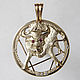  ' Year of the Bull-silver pendant, Pendant, Kurgan,  Фото №1