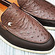 Men's loafers made of genuine ostrich leather, and genuine leather. Loafers. SHOES&BAGS. My Livemaster. Фото №6