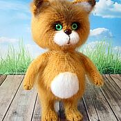 Куклы и игрушки handmade. Livemaster - original item Soft toys: Red cat, knitted cat. Handmade.