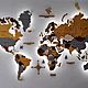 Карта мира. Элементы интерьера. Wooden3Dmap. Ярмарка Мастеров.  Фото №5