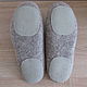 Women's Slippers Currant felt from Merino wool with prevention. Slippers. Obuffca. My Livemaster. Фото №6
