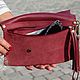 Оригинальный женский кожаный клатч LUXURY Tango Розово-лиловая кожа. Клатчи. кожаных дел мастер Андрей (wesmont). Ярмарка Мастеров.  Фото №5
