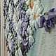 Картина вышитая лентами"Летний букет". Картины. Татьяна Фурина (moya-lentochka). Ярмарка Мастеров.  Фото №5