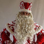 Аксессуары handmade. Livemaster - original item Long bushy Beard and wig Santa Claus (VIDEO). Handmade.