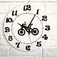 Настенные часы велосипед 35 см подарок мальчику или девочке, Часы классические, Москва,  Фото №1