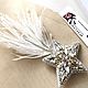 Брошка. Брошь ручной работы "Звезда". Брошь-булавка. Karina Wedding Accessories. Ярмарка Мастеров.  Фото №6