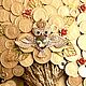 MONEY TREE 'FLICKERING IN THE NIGHT'. Painting feng shui. cash-decor. My Livemaster. Фото №5