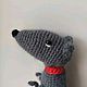 Вязаная игрушка крыска из пуха норки. Амигуруми куклы и игрушки. Наталия. Ярмарка Мастеров.  Фото №5