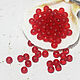 Round beads 40 pcs 4 mm Red Matte. Beads1. agraf. My Livemaster. Фото №4