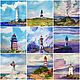 Маяк Griffiths Island Lighthous занимает почётное место в моей коллекции акварельных маяков со всего мира.