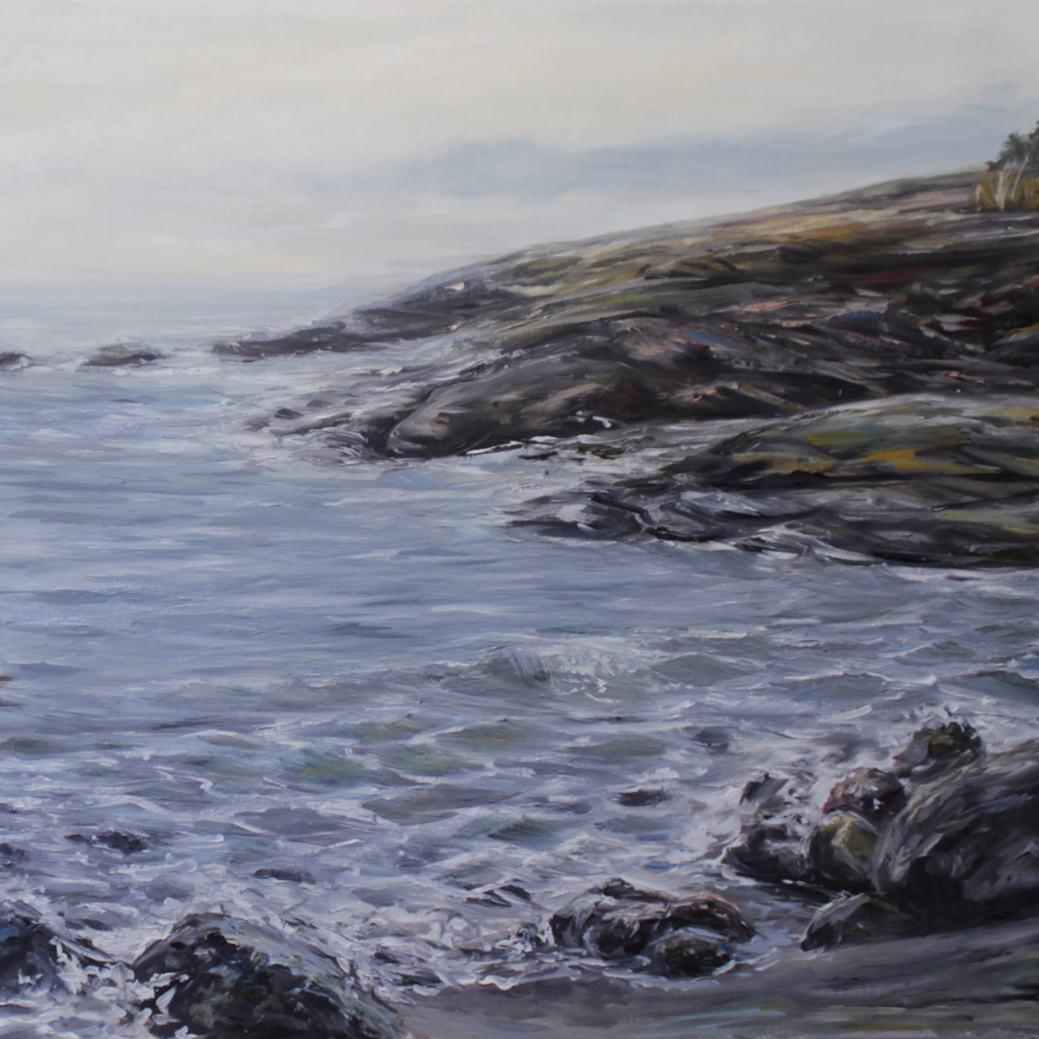 Гогланд, утро (фрагмент) 50x100, холст, масло