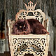 Throne big. Doll furniture. Anna. Doll furniture (komfortno). Online shopping on My Livemaster.  Фото №2