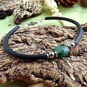 Украшения handmade. Livemaster - original item Bracelet with emerald. Handmade.